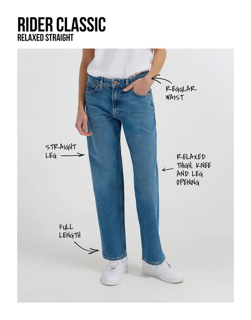 Lee Women's Classic Rider Jeans In Eye Spy